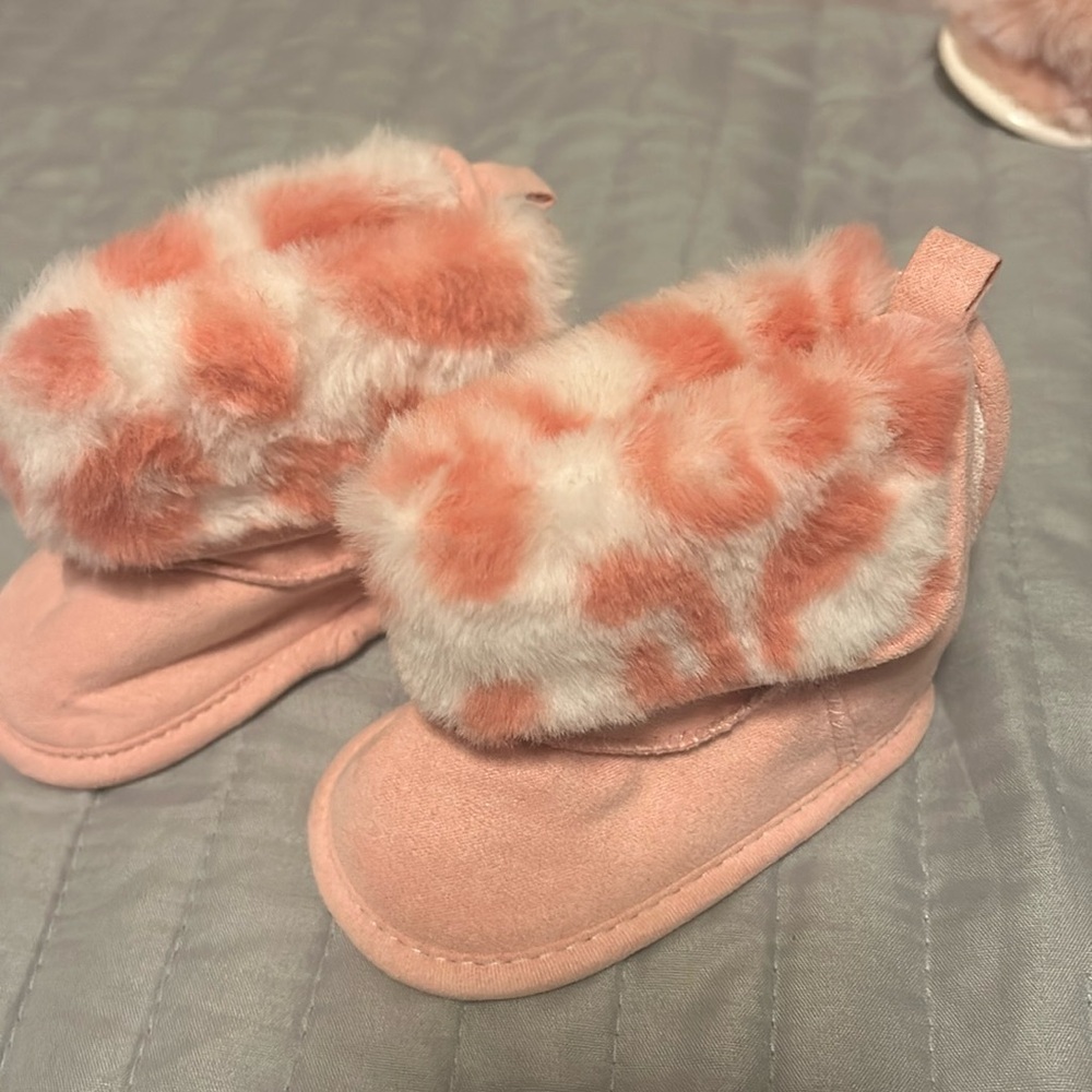 First Steps by Stepping Stones Girls baby booties.